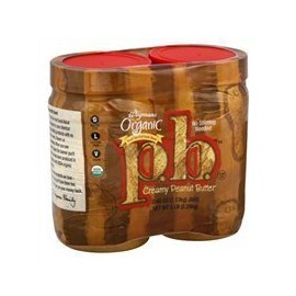 Wegmans Organic Peanut Butter, Creamy (2) 40oz Containers. 80oz Pack