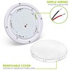 RV Trailer Camper 1000 Lumen 5th Wheel White 8.5" Round
