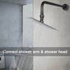 NearMoon Shower Head Swivel Ball Adapter - Solid Brass Shower