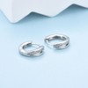 Silver Hoop Earrings for Women Grils, 925 Sterling Silver Small