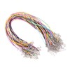 OSALADI 60pcs DIY Necklace Cords with Lobster Clasp Wax Leather
