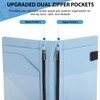 2 Pack Cute Server Books for Waitress, PU Leather, Blue