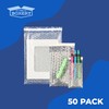 The Boxery 8x11.5" Clear Self-Sealing Bubble Out Bag Pouches -50