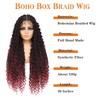 Boho Knotless Braided Wigs Double Full Lace with Baby Hair