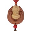 Buddha Car Pendant Peach Wood Exquisite Carving Mind Purification Wealth