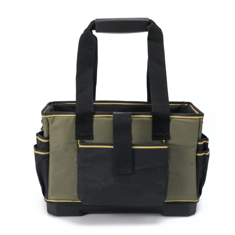 Justzon Tool tote bag with handle, Tool bag organizer, electrical