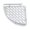 Aluminum Dual Tier Shower Caddy Shelf Bathroom Corner Rack Storage