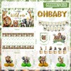 Mpanwen Safari Jungle Baby Shower Decorations, 187Pcs a Wild One