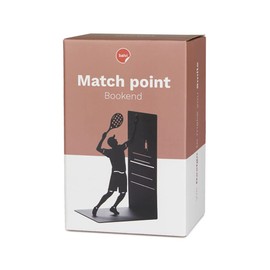 Balvi Bookend Match Ball Colour black Book support with tennis player Metal