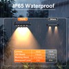 AUDLES Solar Fence Lights Outdoor, 8 Pack Fence Lights Solar