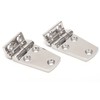 2Pcs Boat Hinges Stainless Steel Ship Door Durable Polishing AntiRust