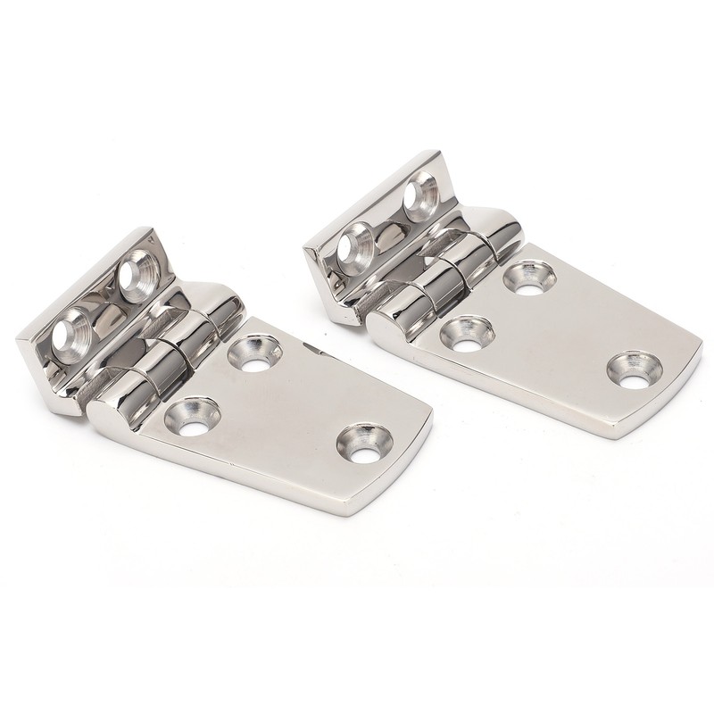 2Pcs Boat Hinges Stainless Steel Ship Door Durable Polishing AntiRust
