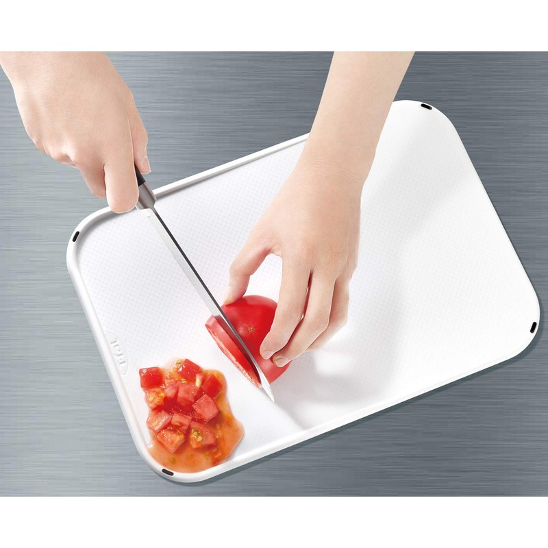 T-fal K23803 Ingenio Cutting Board, Reversible, White
