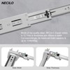 NECILO Silver 350mm Residential Drawer Runner, 45kg Load Capacity Full