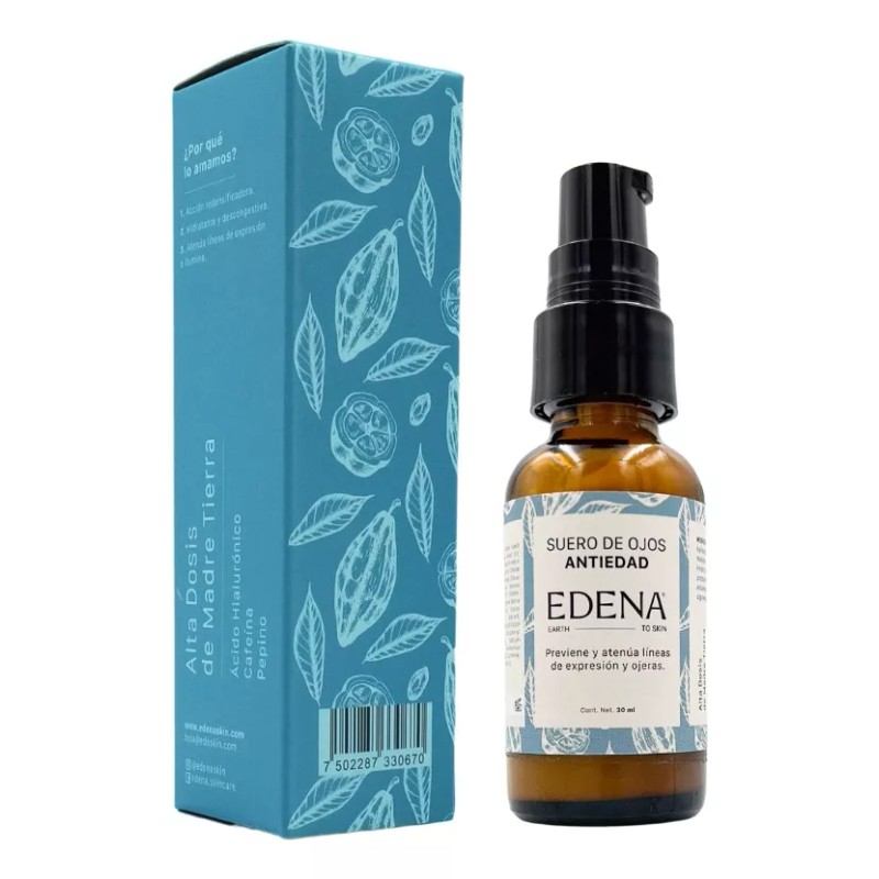 Edena, Serum Contorno De Ojos Con Cafeína, Ácido Hialurónico