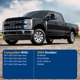 4B-965360 4B965360 Hood Strut Lift Support Compatible with F250 F350 F450 F550 Super Duty 2017-2022, Replace# HC3Z16C826A, HC3Z-16C826-A, PM3986, Set of 2 by AUCLIDIS