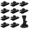 EujRcf 10 Pcs Tarpaulin Clips +10 Pcs Bungee Cord Ball,