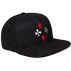Cadency® Snapback Cap Poker Women Men Black Unisex Adjustable Size,
