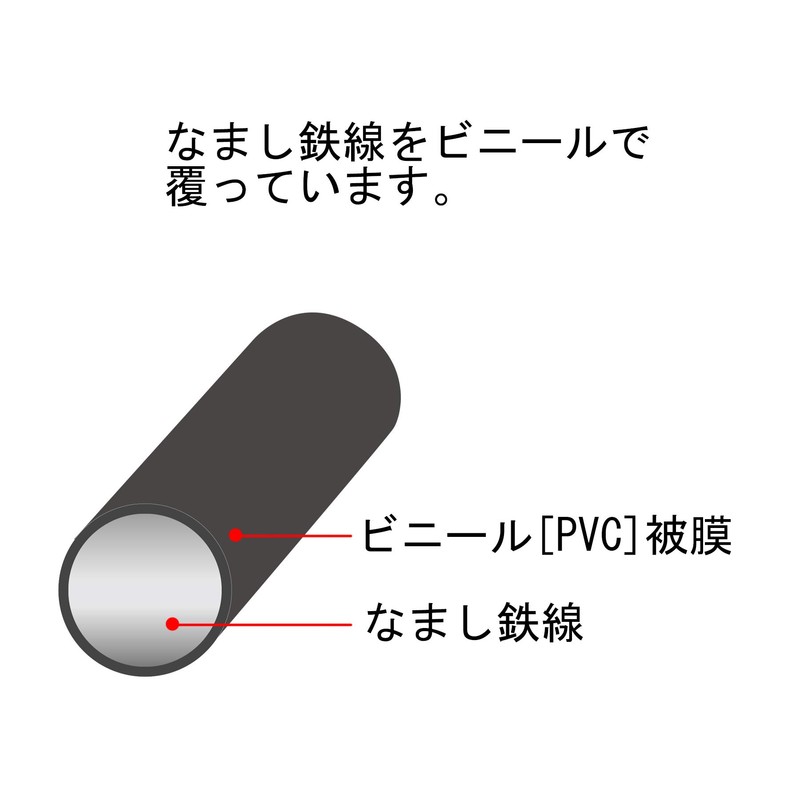 DAIDOHANT 10155969 Soft Wire Binding Wire, Black (Outer Diameter) 0.05