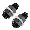 SYKRSS Male 10AN Bulkhead Fuel Cell Fitting Adapter Straight Aluminum