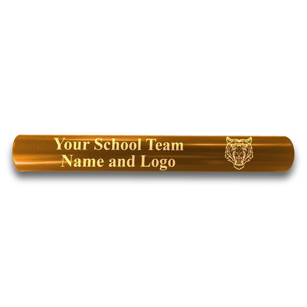 Custom Gold Aluminum Track and Field Relay Baton Personalized Gift for Him, for Her, for Boys, for Girls, for Husband, for Wife, for Them, for Men, for Women - Your Team Name and Logo Engraved