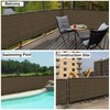 UPGRADE Privacy Screen Fence Customized 6x14 FT Brown Outdoor HDPE