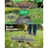 Nicecho Strong Dethatcher Rake 72" long /19 tines Garden tool