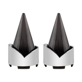 Smoke Bullet Turn Signal Light Lens Cover Fit for Harley Softail Street Glide Road Glide Fatboy Sportster Dyna De-luxe Bikes (Not for Sealed LED Harley Lights&Pancake-style Lens) (Chrome Smoke)