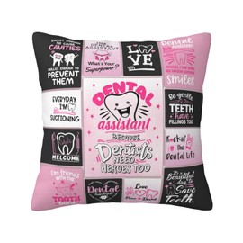 dengtian Dental Assistant Gifts for Women, Gifts for Dental Assistants, Dental Assistant Week Gifts, Dental Assistant Appreciation Gifts for Women, Dental Assistant Gift Pillowcase 18"" x 18""