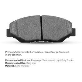 R1 Concepts Front Semi-Metallic Series Brake Pads 2311-2036-00