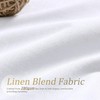 Jowels Cortinas Opacas De Lino Blanco De 100" De Largo,