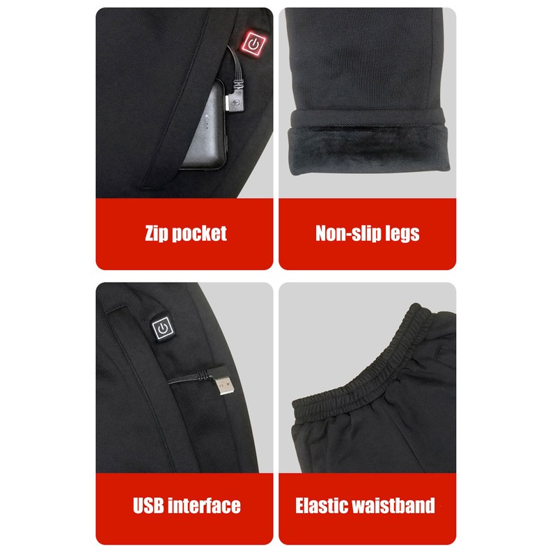 USB Heating Pants Electric 5 Gears Temperature Control Thermal Heating