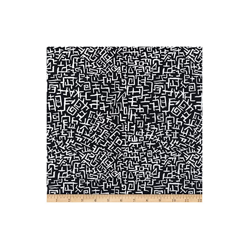 Kaffe Fassett Collective Amaze Black, Fabric by The Yard