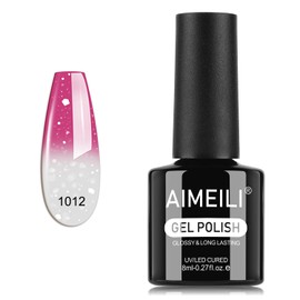 AIMEILI Gel Nail Polish, Hema Free, Cruelty Free, Vegan, Soak Off U V LED Nail Art for Women Girls Manicure Salon DIY Home - 1012 8ml