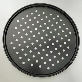 PTOFEQMKJ Nonstick Pizza Plates perforated round pizza pan (Extra large size)