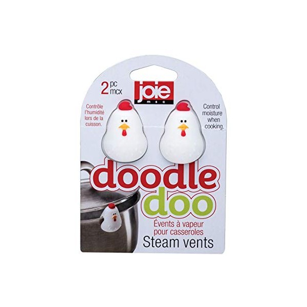 Joie Doodle Doo Chicken-Themed Pot Steam Lid Vent - Set