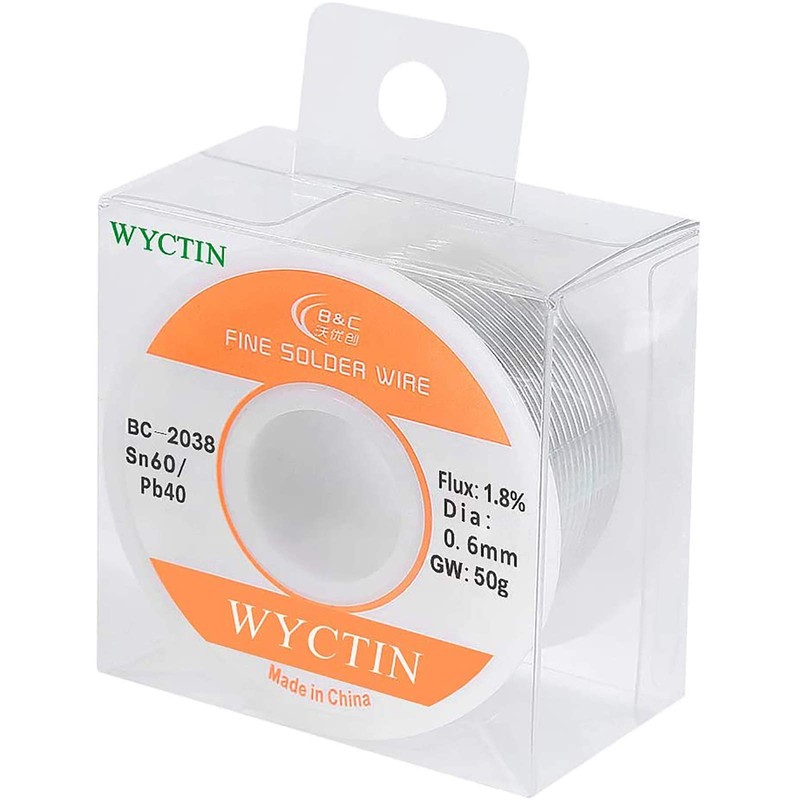 WYCTIN 60-40 Tin Lead Rosin Core Solder Wire for Electrical
