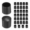uxcell 36pcs Round Chair Leg Caps 10mm/0.4" PVC Chair Leg