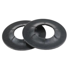 yukata Black Locking Washers Axle Parts Push on pushnut Cap Axle Cap nut Truck Nuts Cap Washer for Handtrucks Lawn Vehicles and Rolling Boxes 12PCS