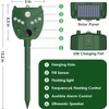 2 Pack NAVISOVL Solar Ultrasonic Animal Repellent Outdoor Cat, Squirrel,