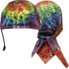 BCAH Tie Dye Bandana Headwrap Skull Cap Dorag Motorcycle Doo