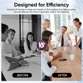 AI Voice Recorder, Mini Audio Recorder with AI Transcription and Summary to Mind Maps, App Control, 64 GB Memory, Supports 118 Languages - Great for Presentations, Learning, Meetings, Calls