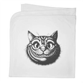 Azeeda 'Grinning Cheshire Cat' Cotton Baby Blanket/Shawl (BY00044745)