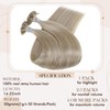 Hetto Remy Real Hair Tape-In Keratin Bonding Extensions, Highlighted, Mettle