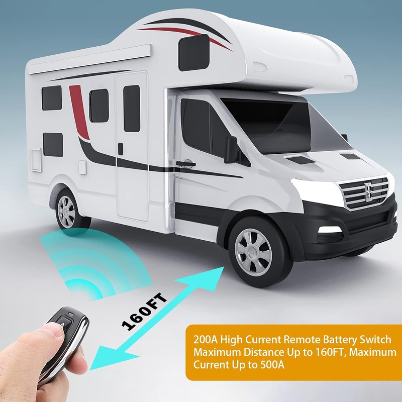 High Current Battery Disconnect Switch Remote Kill Switch for Car