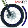 MX ISLAND BLUE MX ISLAND BIKE RIM PROTECTORS WHEEL GRAPHICS