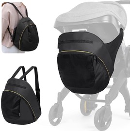 iCaicoyo Exclusive Clip-On Stroller Storage Bag Compatible with Doona Stroller Car Seat, Non-Slip Wearable Stroller Organizer with Shoulder Straps, Baby Essentials Pram Car Seat Stroller Accessories