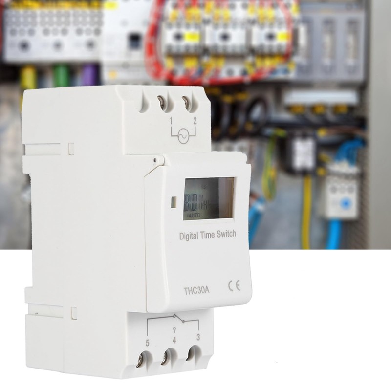 YWBL-WH LCD Digital Programmable Timer Switch DIN Rail Time Relay