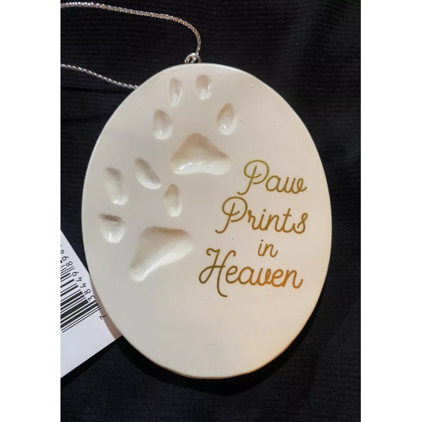 Midwest-CBK Paw Prints In Heaven Pet Dog Memorial Ornament 3