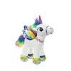 BARRADO Plush Winged Unicorn Standing - Super Soft Quality (White/Rainbow,